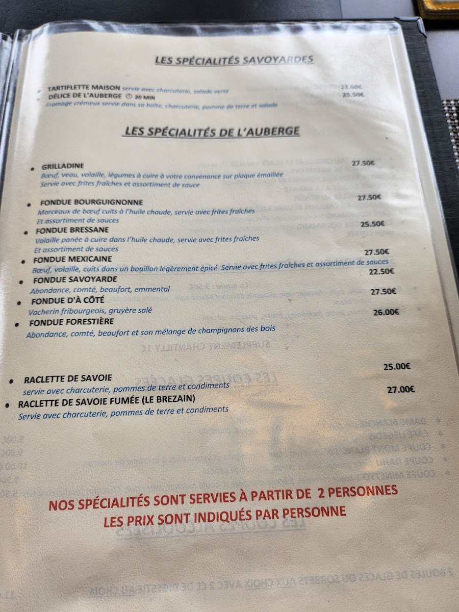 Menu Auberge De Collonges-4